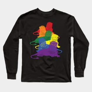 LGBT Gay Pride Lions 2 Long Sleeve T-Shirt